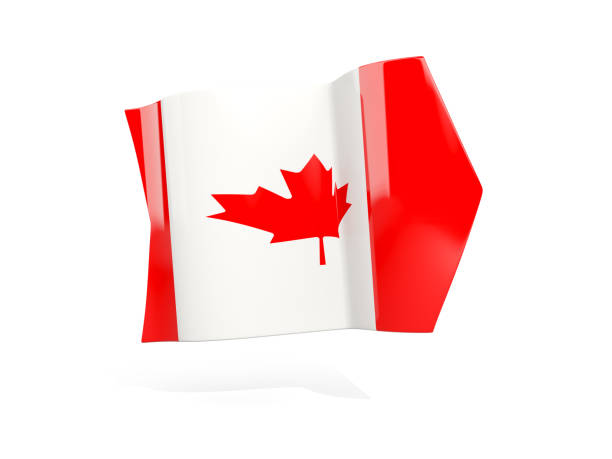 istock Arrow with flag of canada 648675280