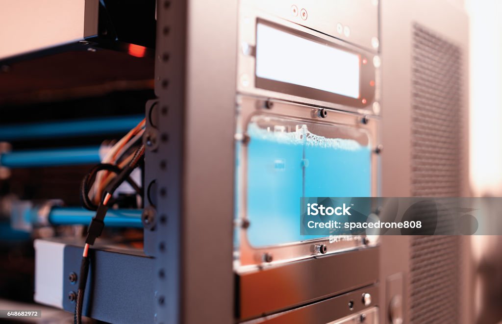 Computer Inside Hd Inside High Performance Workstation Computer Background Stock Photo ...