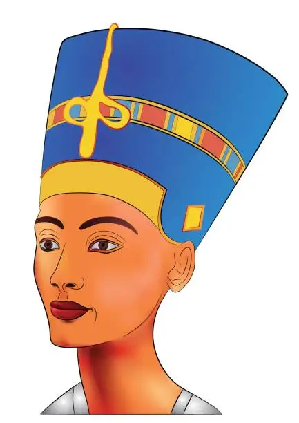 Vector illustration of Nefertiti - vector illustration