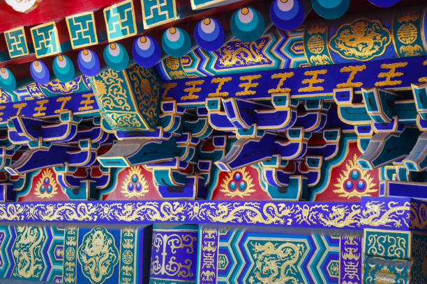 istock China temple colorful wall 648685152