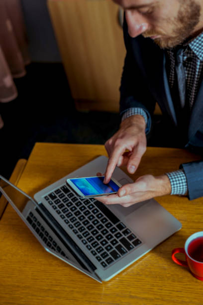 istock Young Man Working Late in his Office 648694584
