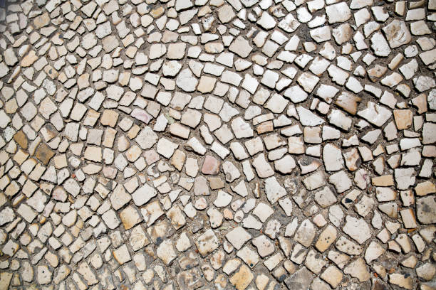 istock Background of old stone road 648694782