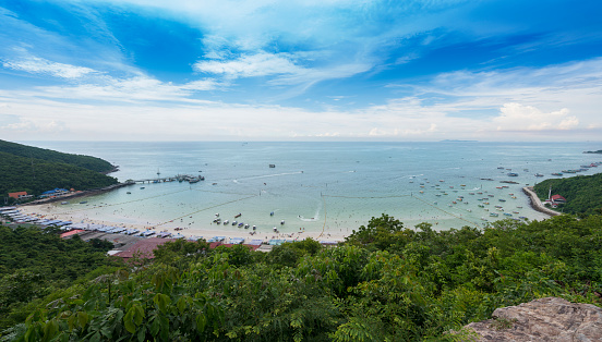 View point Ta Waen Beach at Koh Lan Island Phattaya Thailand,One of the most beautiful island in Thailand.