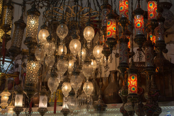 istock Mosaic Ottoman lamps from Grand Bazaar 648708802