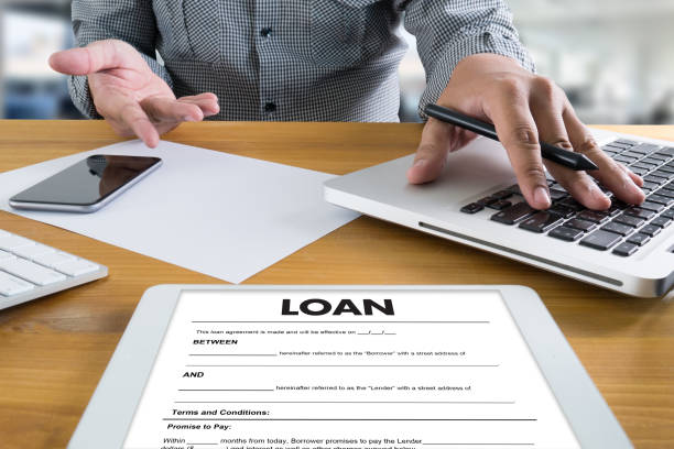istock Business Support  COMMERCIAL LOAN , document and agreement signing 648714690