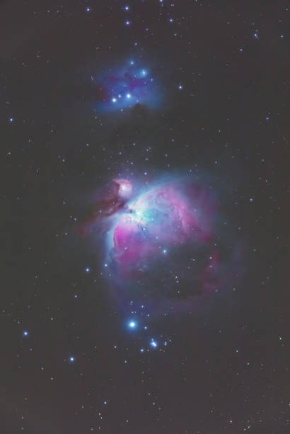 istock Milky way stars - Orion nebula on a night sky. 648720440
