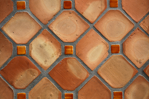 clay tiles background- traditional spanish wall decoration