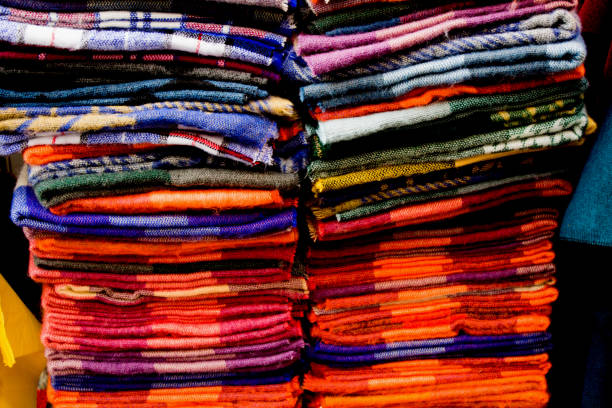 istock Examples of fabric of various color and type 648721516