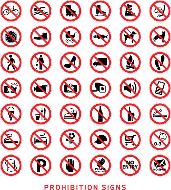 禁止標識  - smoking sign点のイラスト素材／クリップアート素材／マンガ素材／アイコン素材