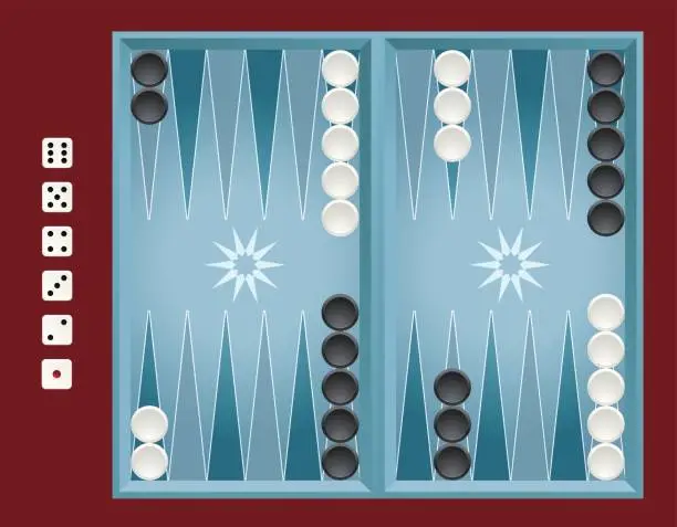 Vector illustration of Backgammon