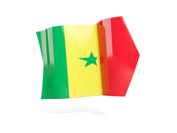 istock Arrow with flag of senegal 648781552
