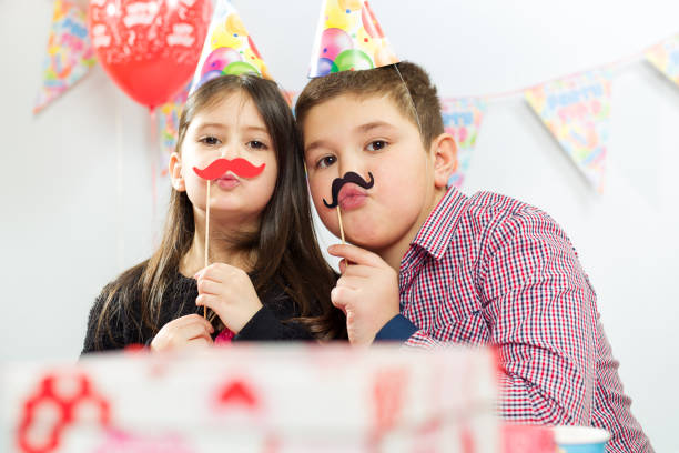 istock Children happy birthday party 648782364
