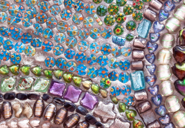 istock Multi-colored pieces of glass and debris bowl 648785524