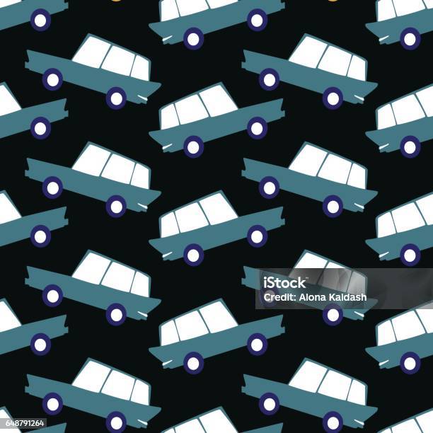 Driving Car Pattern Car Pattern Stock Illustration - Download Image Now - Art, Auto Racing ...