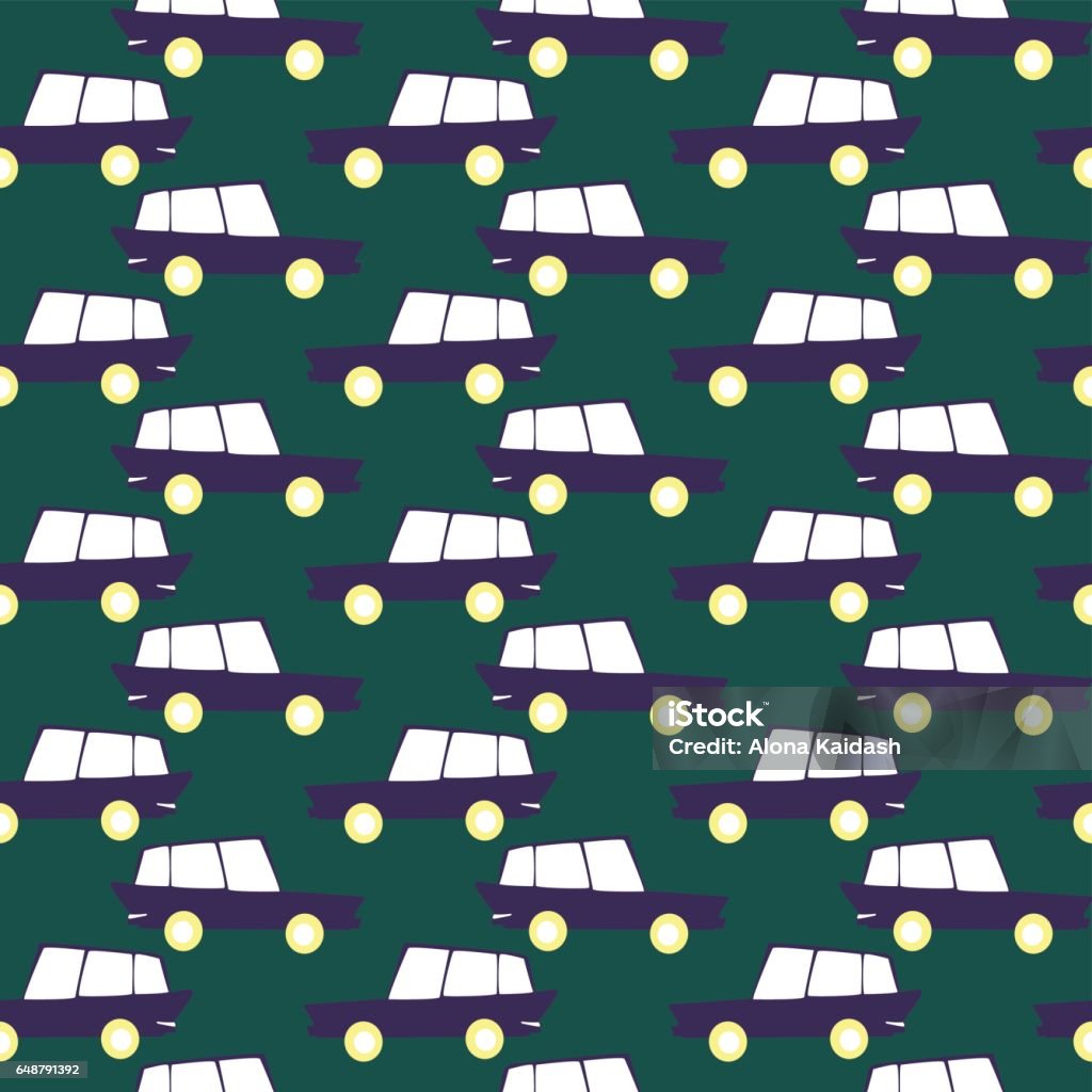 Car Pattern Stock Illustration - Download Image Now - Art, Auto Racing ...