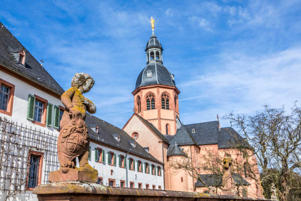 istock famous benedictine cloister in Seligenstadt, Germany 648791608