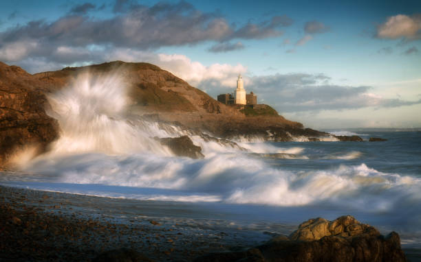 istock Storm Doris hits Bracelet Bay 648793886