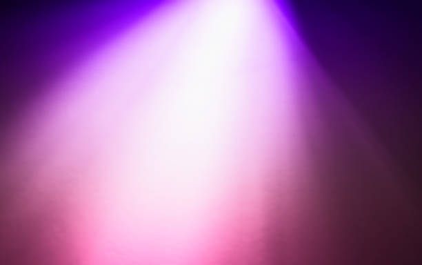 istock Top purple pink ray of light bokeh background 648799016