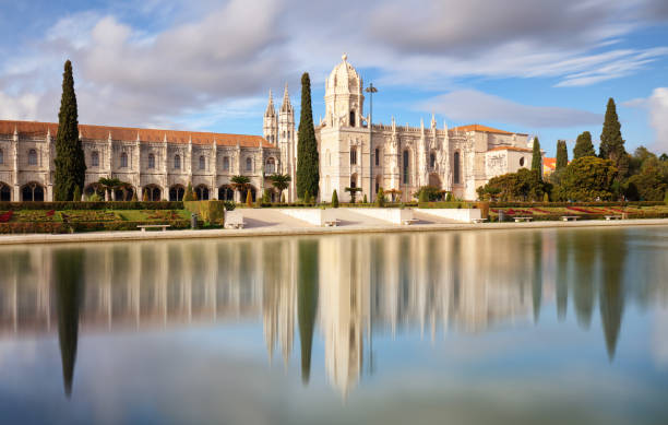 리스본, 제로니모스 수도원 또는 히에로니미인, 포르투갈 - monastery of jeronimos 뉴스 사진 이미지