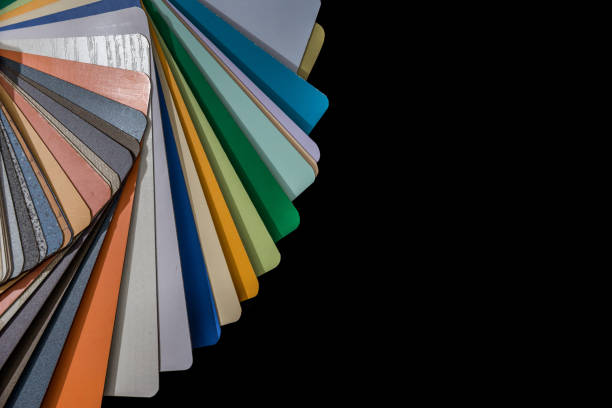 istock wood sample color  isolated on black background. 648817912