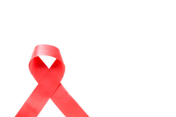 istock Red shiny ribbon isolated . 648821320
