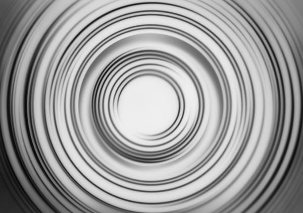 istock Black and white motion blur teleport swirl background 648821774