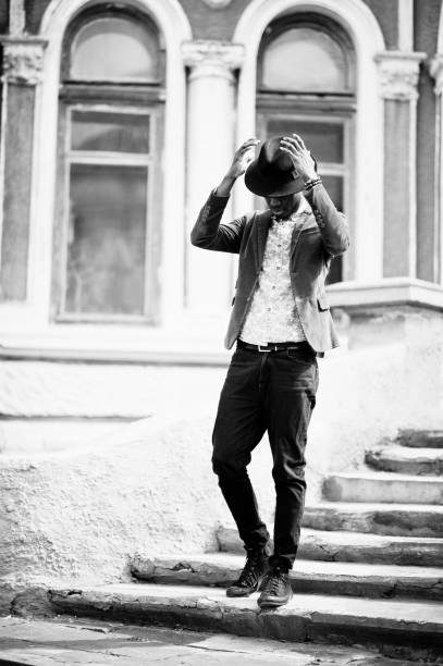 istock Stylish model young black african american man. 648822658
