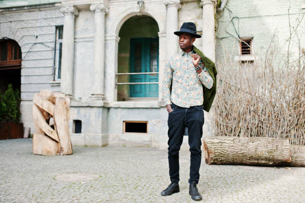 istock Stylish model young black african american man. 648823090