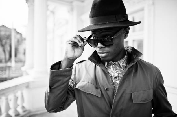 istock Stylish model young black african american man. 648825538