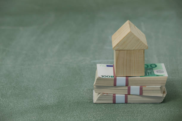 istock Model house on a pile of money 648827314