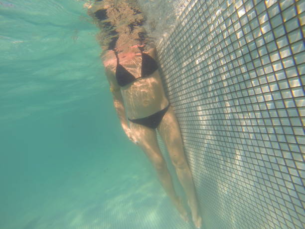 istock Woman under the water. 648830822