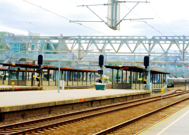 istock Oslo railroad transport station illustration background 648839794