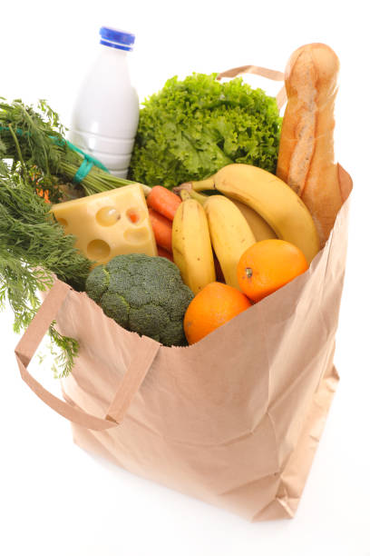 istock paper bag with groceries 648849368