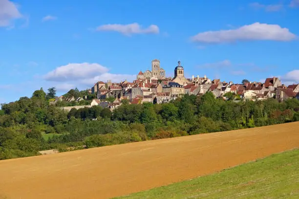 the town Vezelay, Burgundy in France