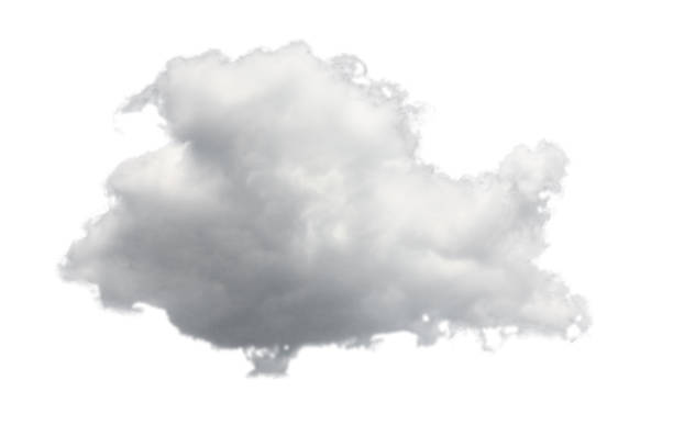 Isolated cloud for computing concept stock photo