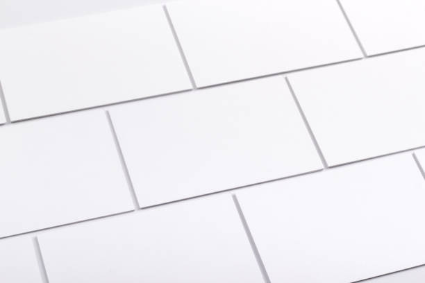 tarjetas aisladas en blanco - template business business card holding fotografías e imágenes de stock