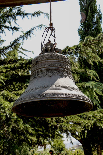 istock Old twin traditional church bells 648905240