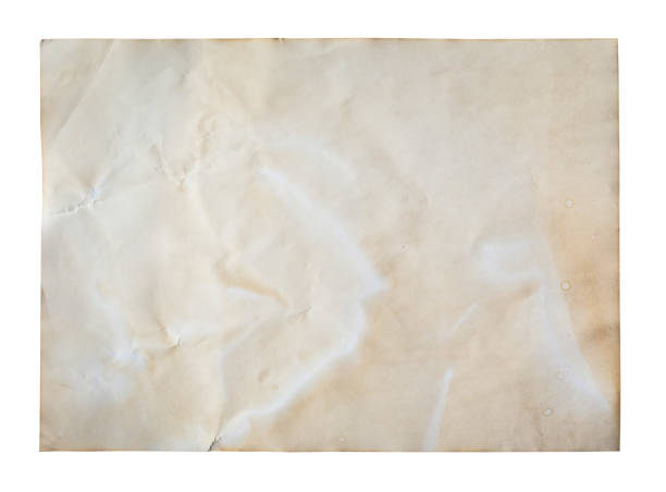 istock old paper on isolated white with clipping path. 648906896