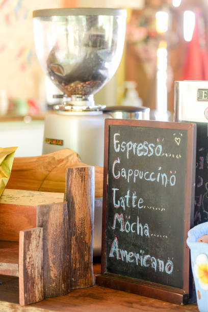 istock list of coffee menu on chalkboard  in coffee shop 648907304