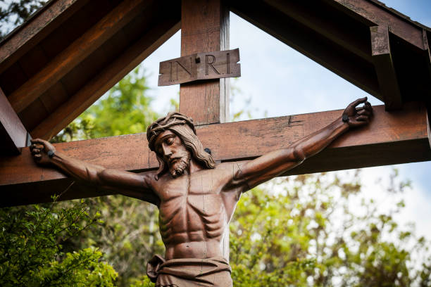 istock Wooden crucifix of Jesus 648915832
