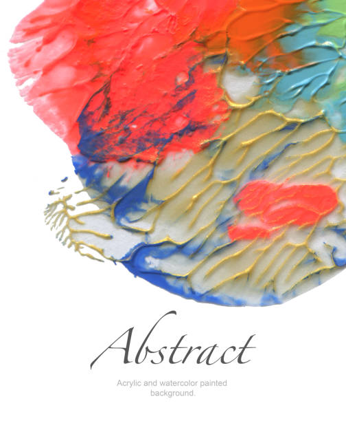 istock Abstract acrylic and watercolor painted background. 648918274