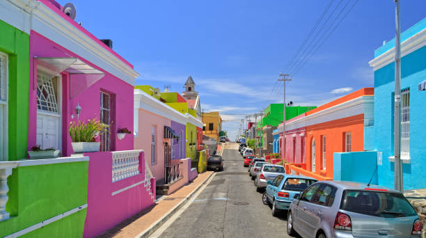 Bo Kaap Township in Cape Town stock photo