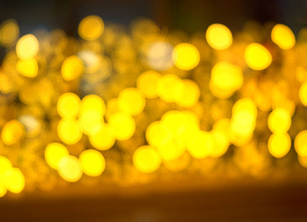 istock Yellow spot bokeh background 648923380
