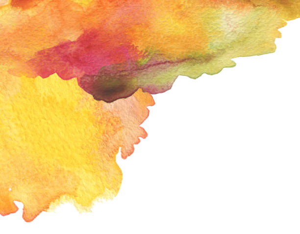 istock Blot watercolor painted background. 648923488