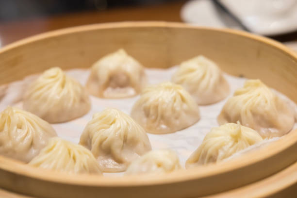 istock Xiaolongbao,steamed dumpling on the plate 648935228