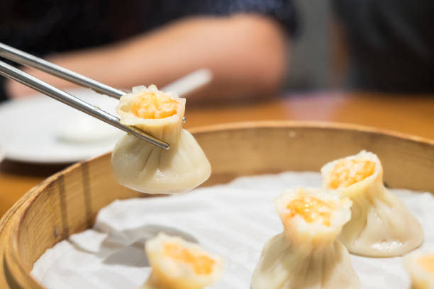 istock Xiaolongbao,steamed dumpling on the plate 648935234