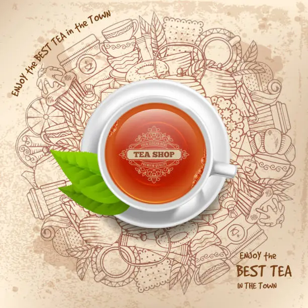 Vector illustration of Tea Design