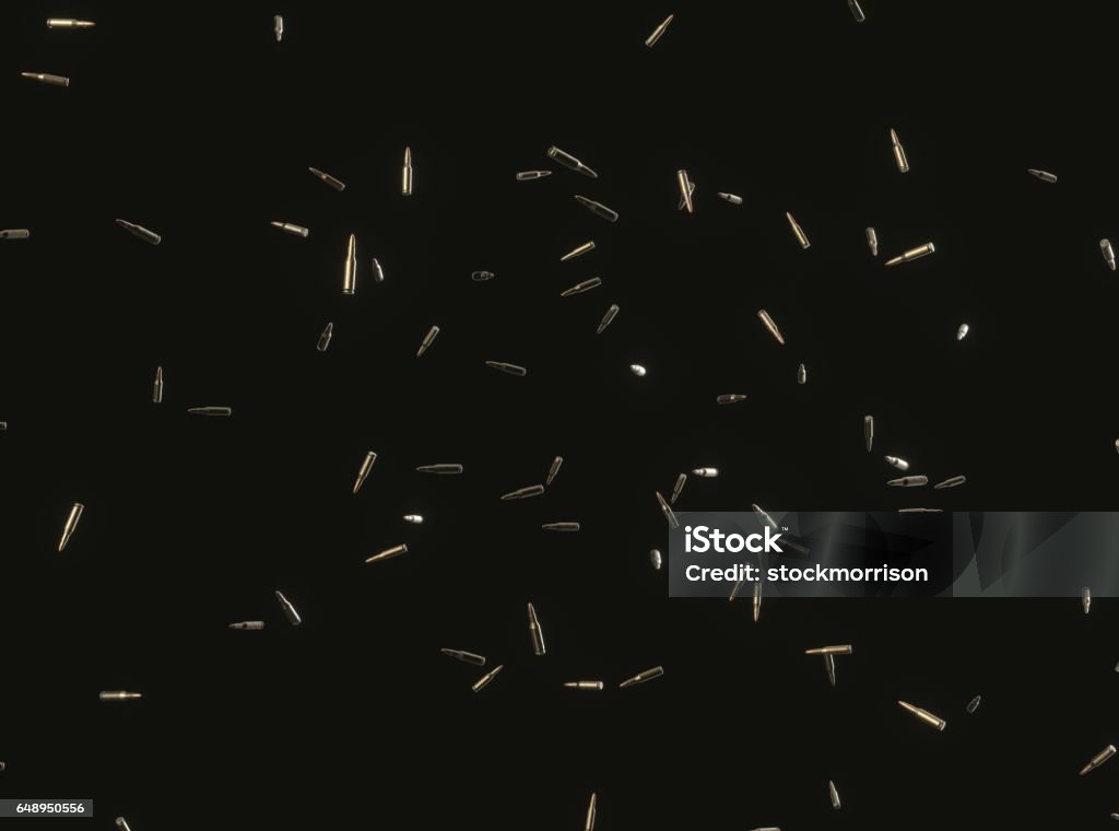 Floating Rifle Floating Rifle Bullets On Black Background Stock Photo - Download Image ...