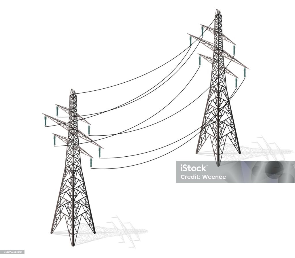 Ilustración de Torres De Alta Tensión De Vector Sobre Fondo Blanco Perspectiva Isométrica 3d y más Vectores Libres de Derechos de Proyección isométrica - iStock Ilustración de Torres De Alta Tensión De Vector Sobre Fondo Blanco Perspectiva Isométrica 3d y más Vectores Libres de Derechos de Proyección isométrica - iStock