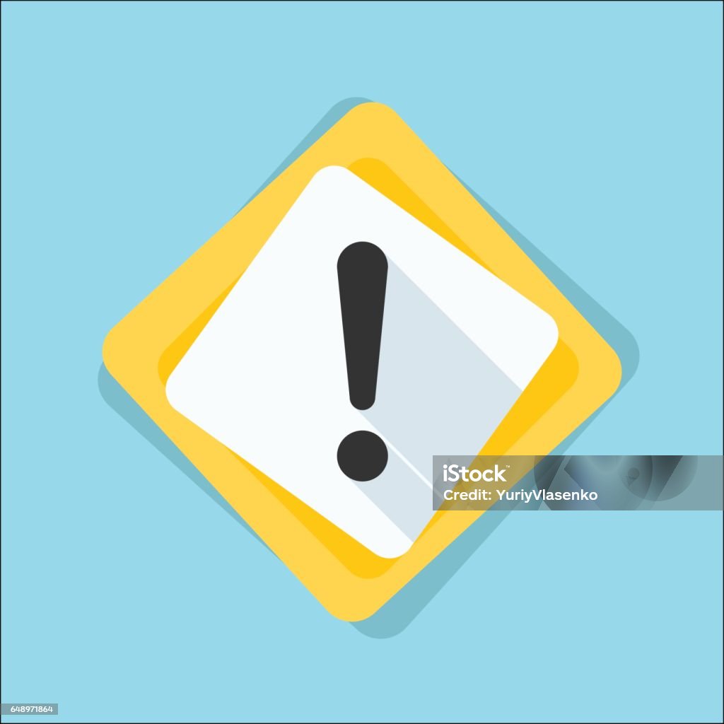 Exclamation Danger sign illustration Concentration stock vector